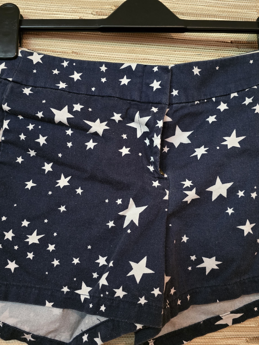 Women’s Navy Star Print Short Shorts, 4th July, Patriotic